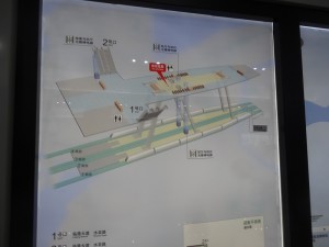 滴水湖駅構内図