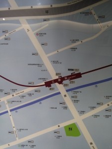 三林駅周辺図（出入り口）