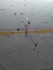 上南路駅周辺図（出入り口）