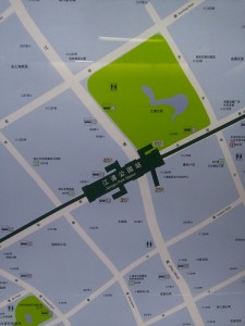 江浦公園駅周辺図（出入り口）