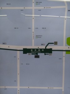 金京路駅周辺図（出入り口）