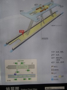 松江南站駅構内図