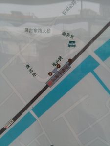 昌吉東路駅周辺図（出入り口）