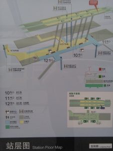 龍陽路駅構内図