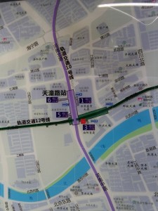 天潼路駅周辺図