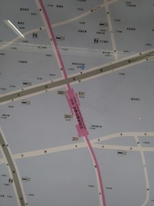 世博会博物館駅周辺図（出入り口）